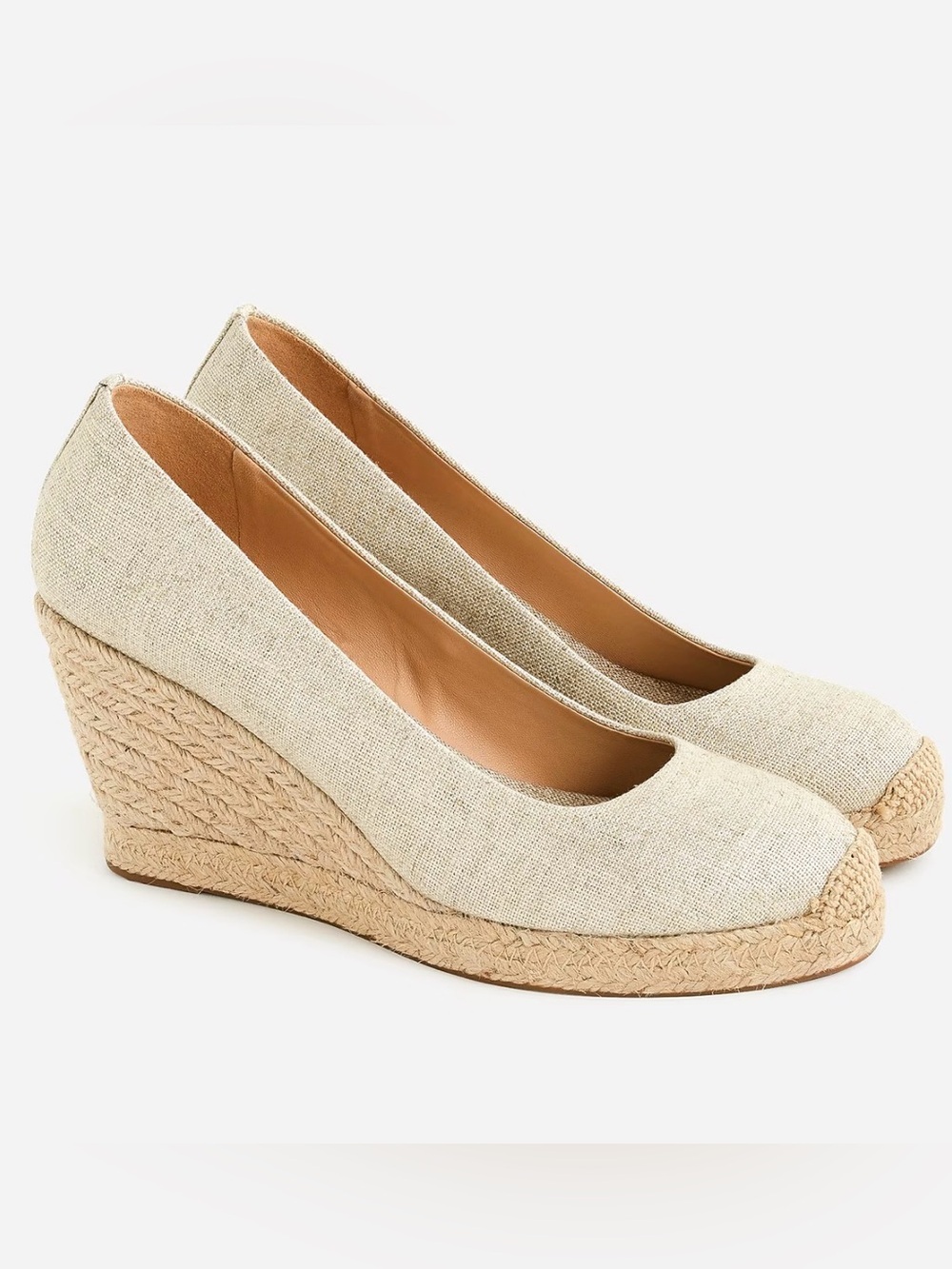 J. CREW Seville Espadrille Canvas Wedges! Size 9.5 NEW! No box! 📦